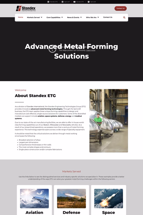 Spincraft Homepage 1440px