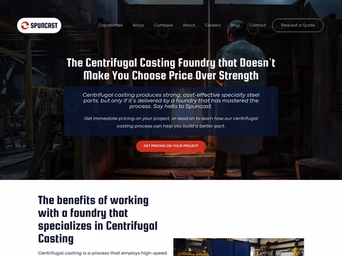 Spuncast Homepage 1440px