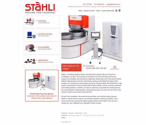 Stahli-Usa Homepage 1440px