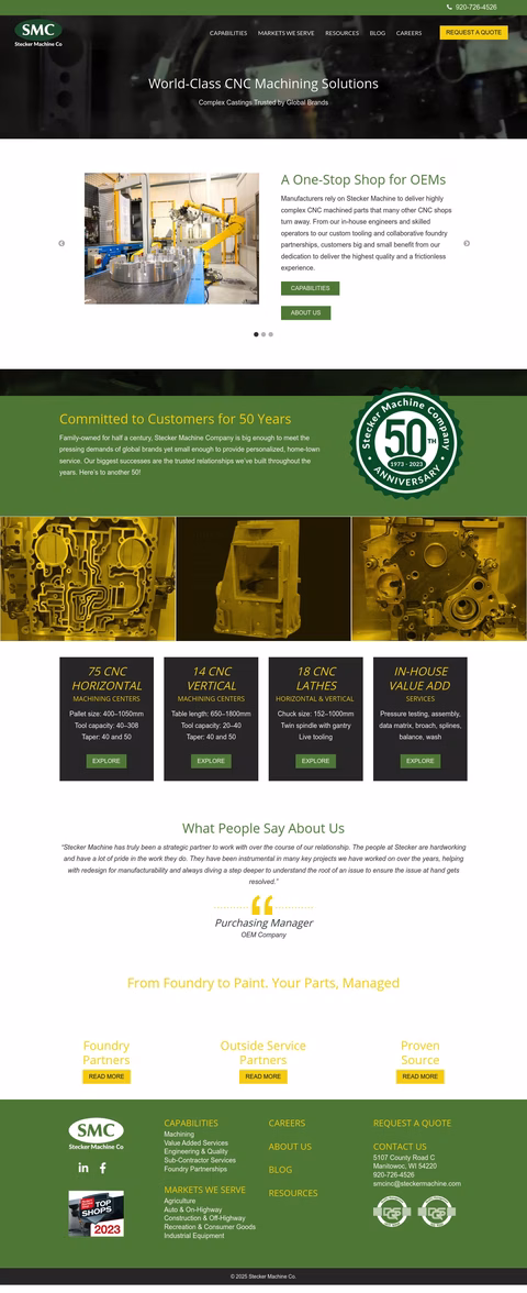 Stecker-Machine-Co Homepage 1440px