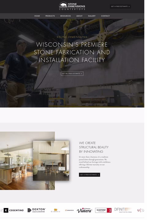 Stone-Dimensions Homepage 1440px