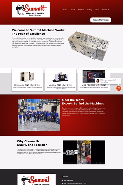 Summit-Machine-Works Homepage 1440px