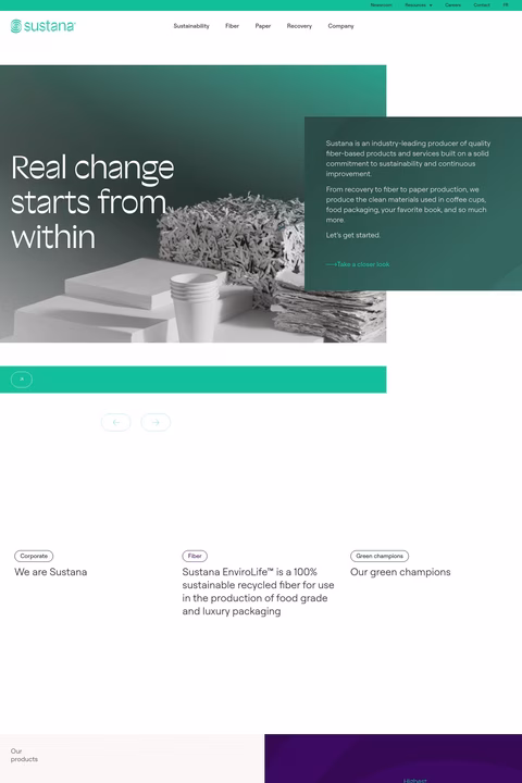 Sustana Homepage 1440px