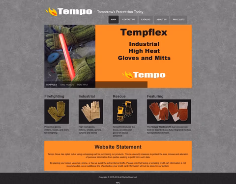 Tempo-Glove-Manufacturing Homepage 1440px