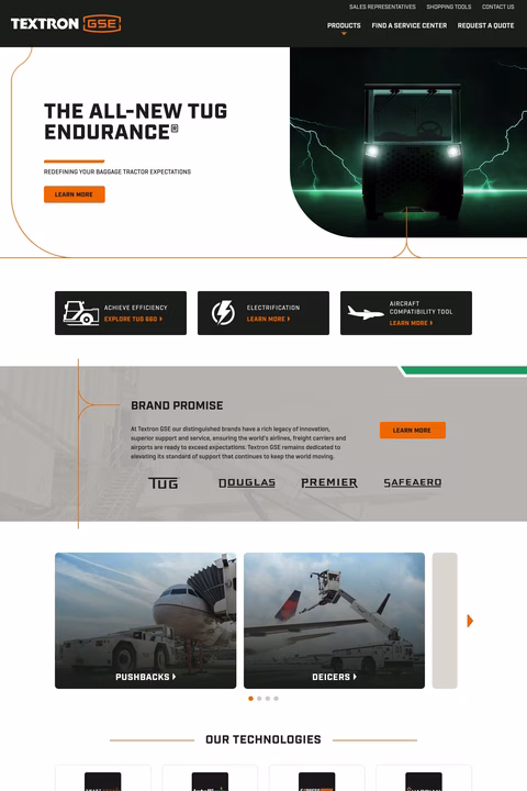 Textron-Gse Homepage 1440px