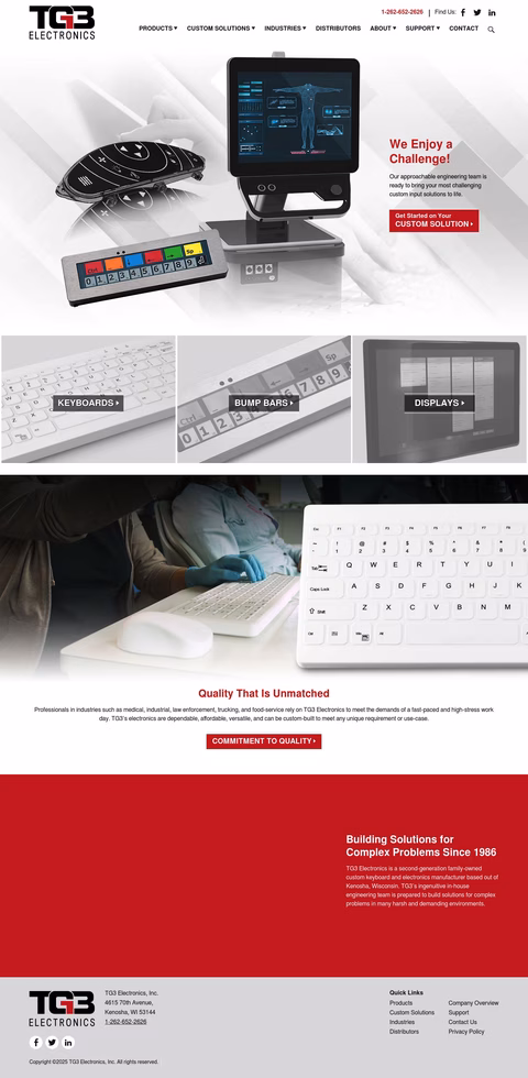 Tg3-Electronics Homepage 1440px