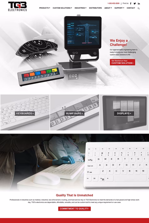 Tg3-Electronics Homepage 1440px