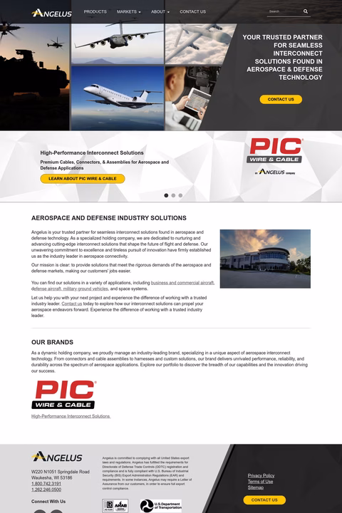 The-Angelus-Corporation Homepage 1440px