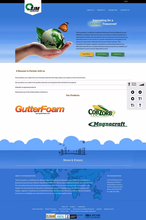 Tjm-Innovations Homepage 1440px