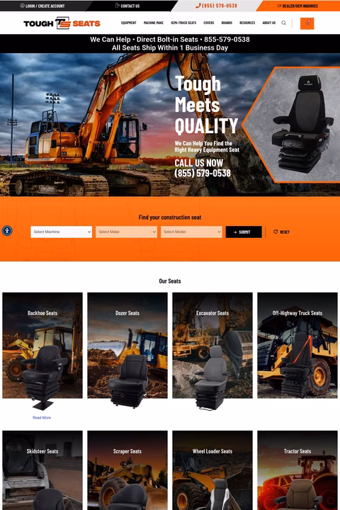 Tough-Seats Homepage 1440px