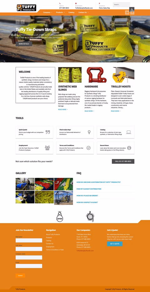 Tuffy-Products Homepage 1440px