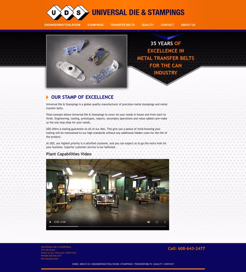 Universal-Die-Stampings Homepage 1440px