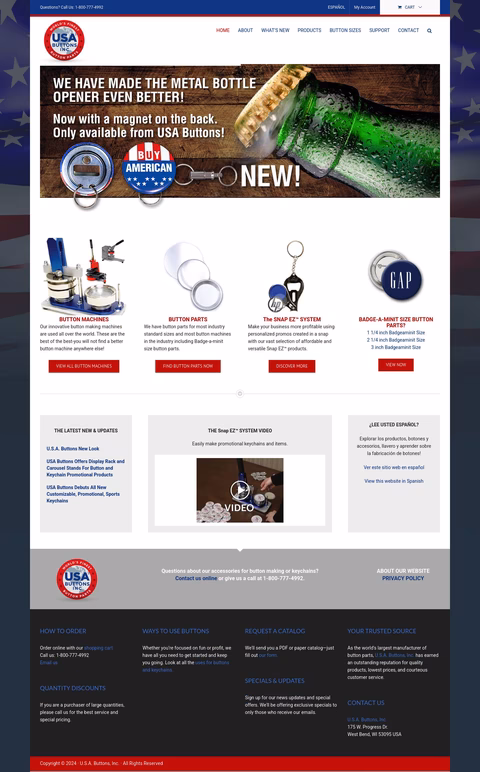 Usa-Buttons Homepage 1440px