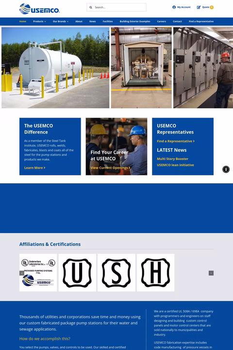 Usemco Homepage 1440px