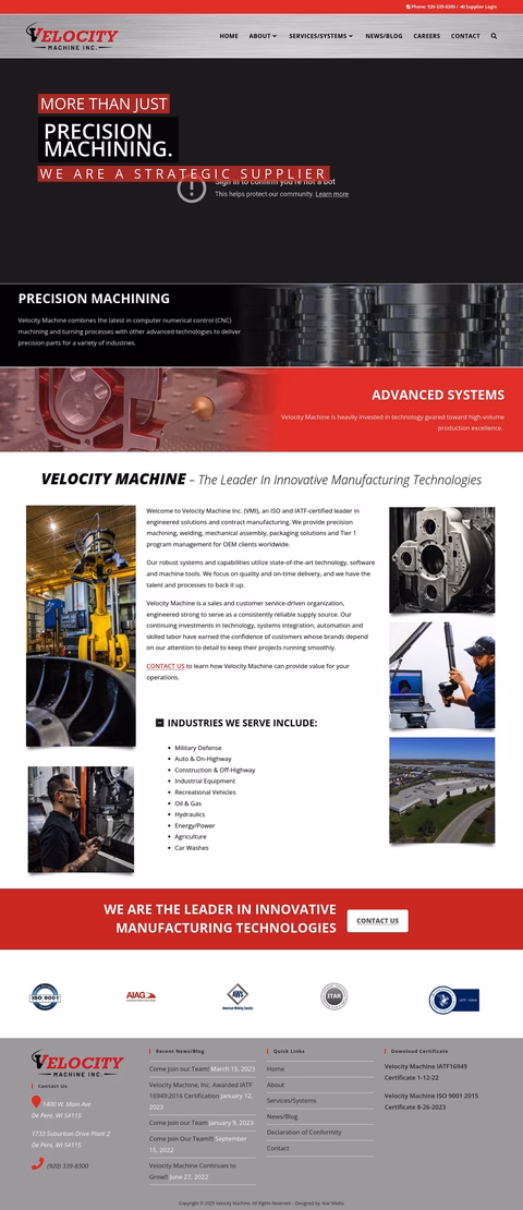 Velocity-Machine Homepage 1440px