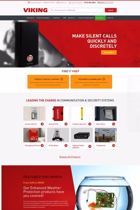 Viking-Electronics Homepage 1440px