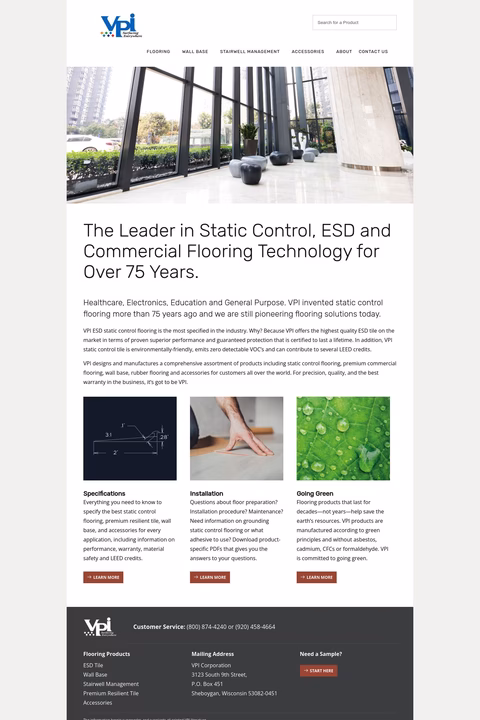 Vpi-Corporation Homepage 1440px