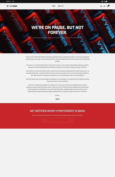 Vyper-Energy Homepage 1440px