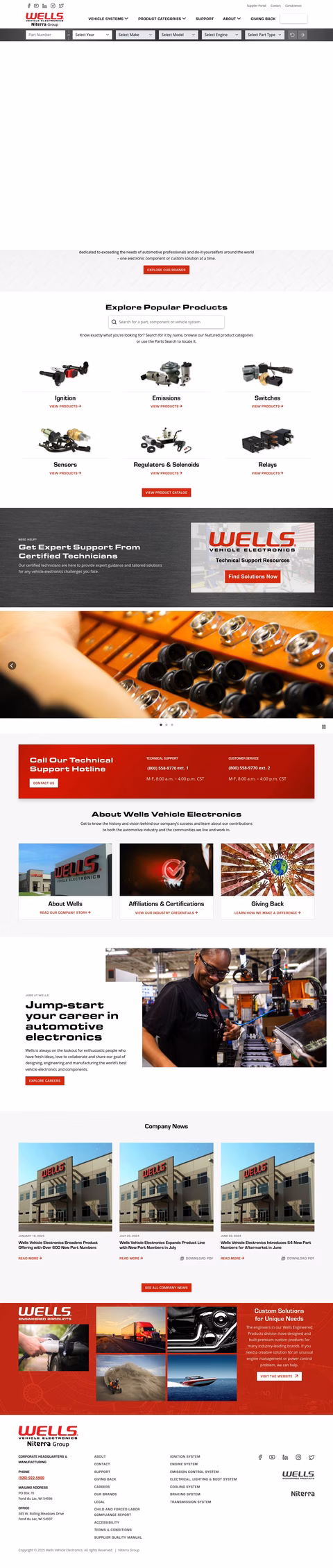 Wells-Vehicle-Electronics Homepage 1440px