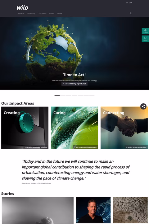 Wilo-Usa Homepage 1440px