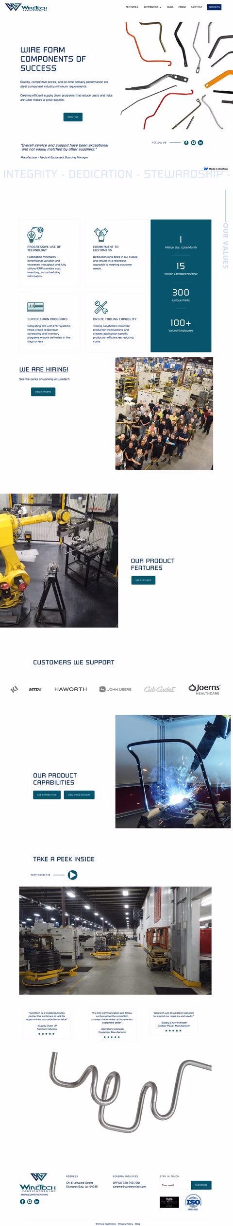 Wire-Tech-Frabricators Homepage 1440px