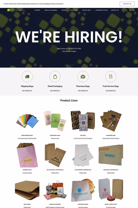 Wisconsin-Converting Homepage 1440px