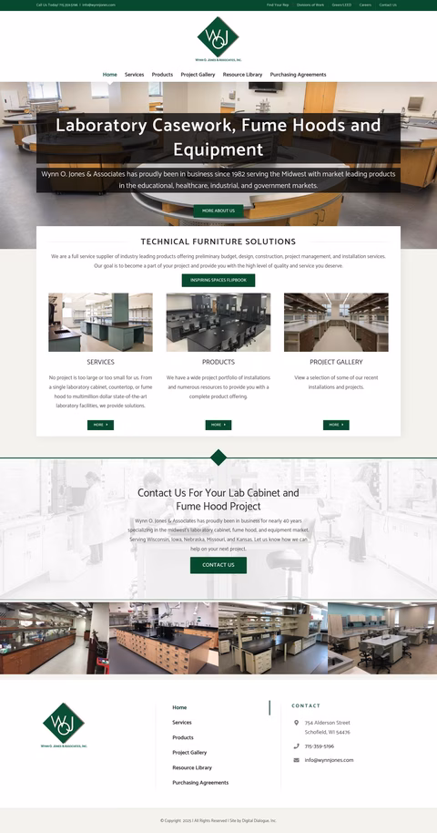 Wynn-O-Jones-And-Associates Homepage 1440px
