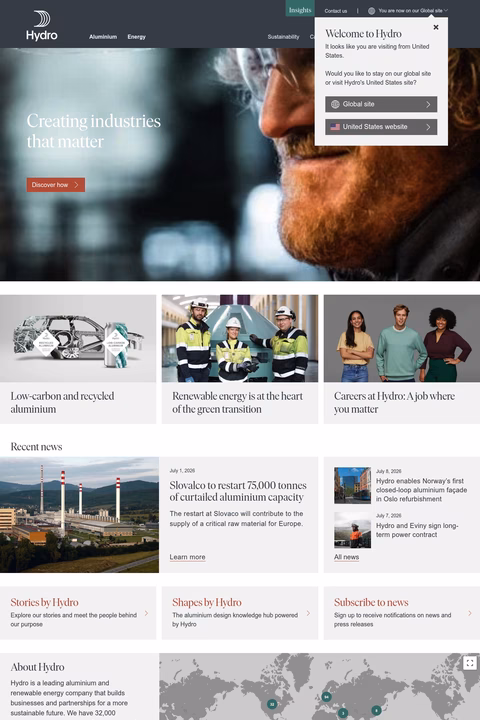Hydro Homepage 1440px