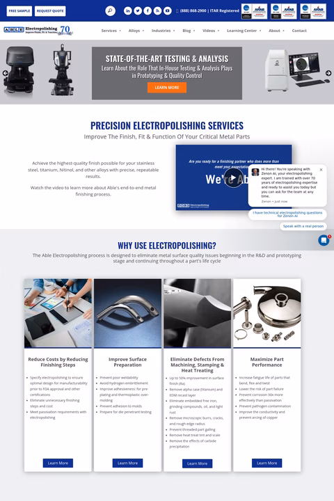 Able-Electropolishing Homepage 1440px
