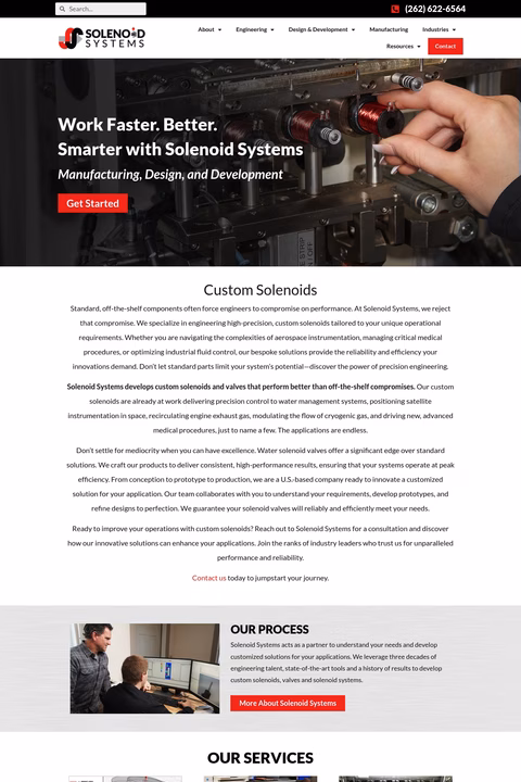 Solenoid-Systems Homepage 1440px