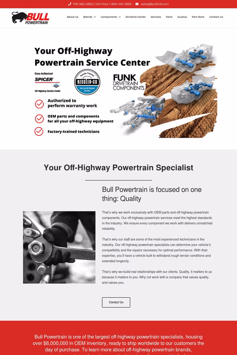 Bull-Powertrain Homepage 1440px