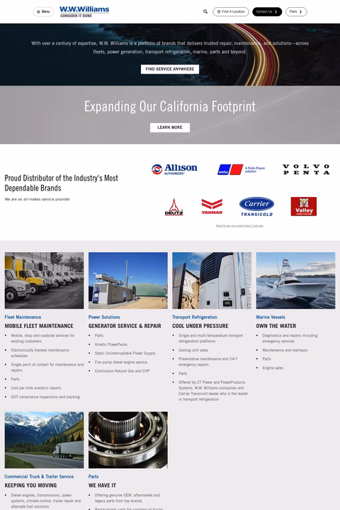 W-W-Williams Homepage 1440px
