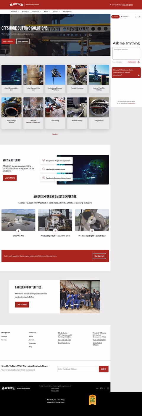 Mactech-Offshore Homepage 1440px