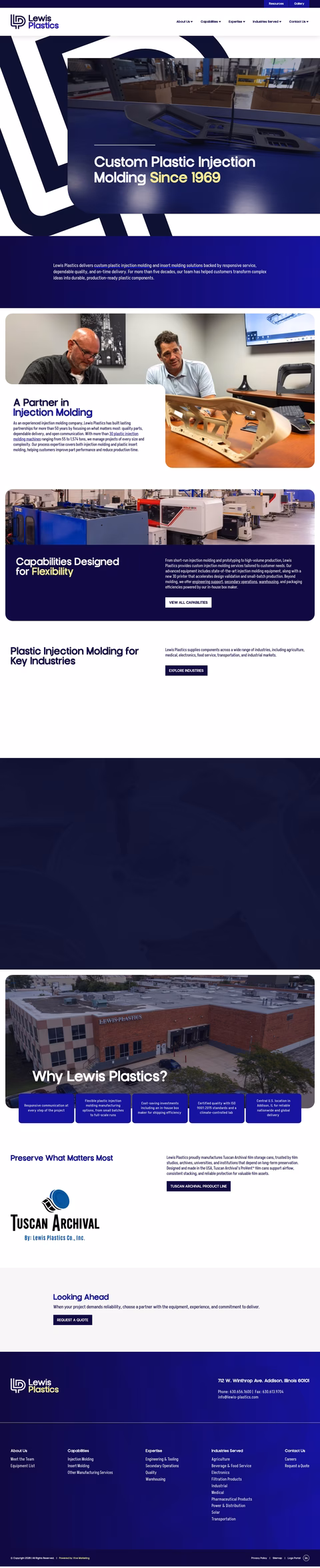 Lewis-Plastics Homepage 1440px