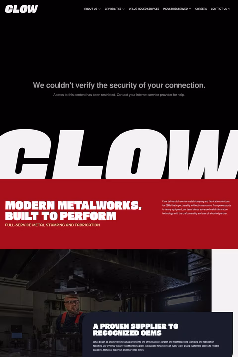 Clow Homepage 1440px