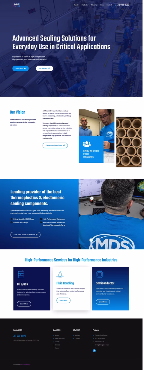 Material-Design-Solutions Homepage 1440px