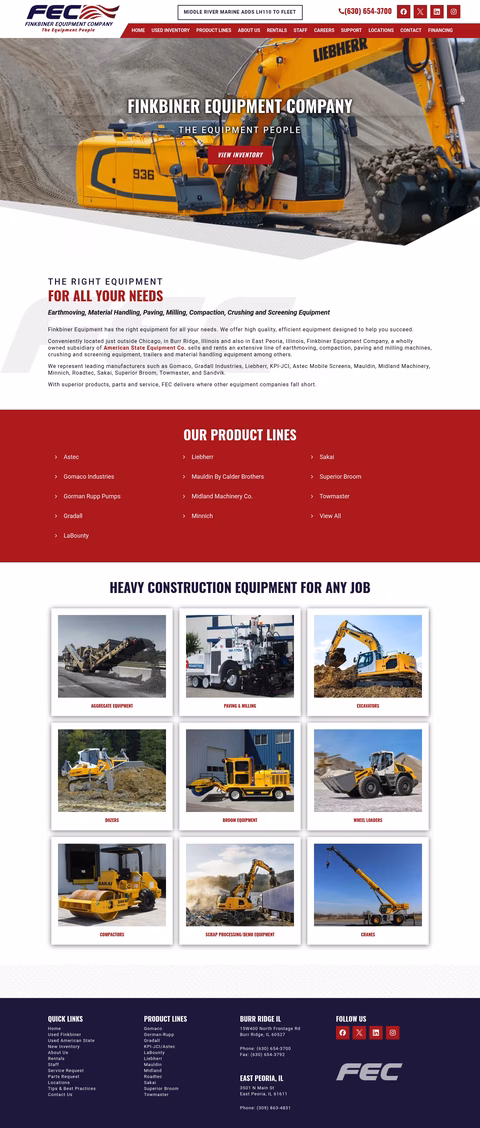 Finkbiner-Equipment-Company Homepage 1440px