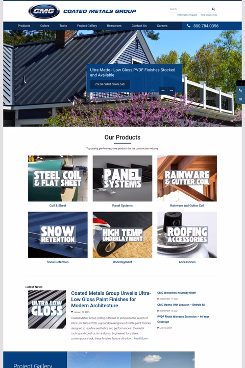 Coated-Metals-Group Homepage 1440px