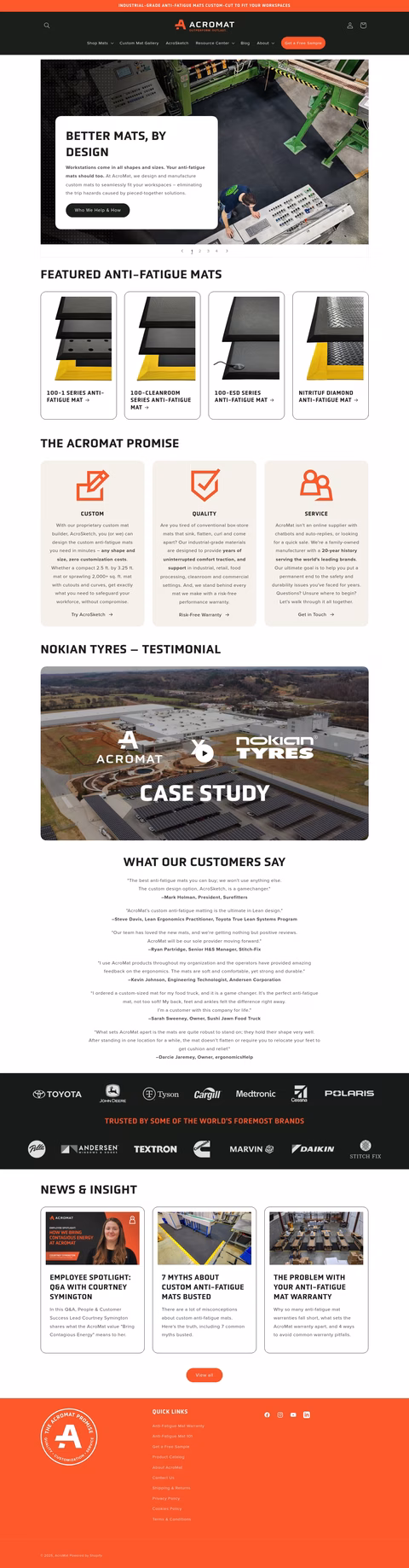 Acromat Homepage 1440px