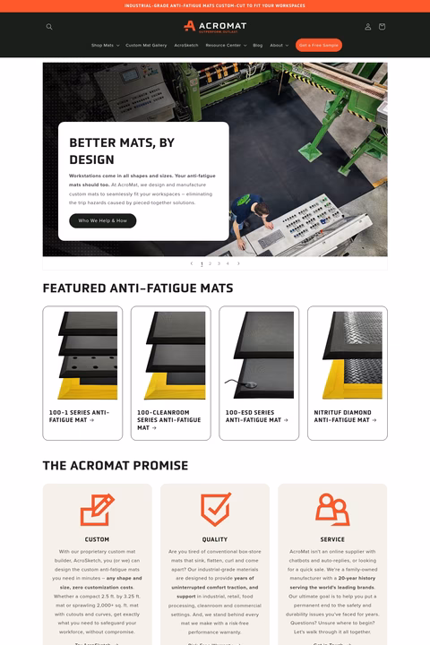 Acromat Homepage 1440px