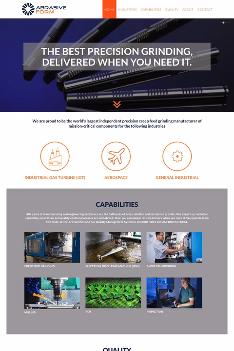 Abrasive-Form Homepage 1440px