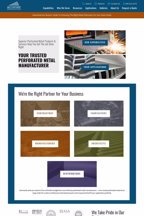 Accurate-Perforating Homepage 1440px