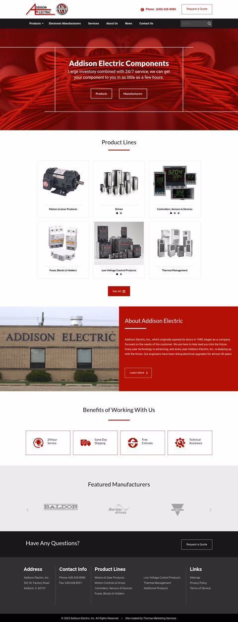 Addison-Electric Homepage 1440px