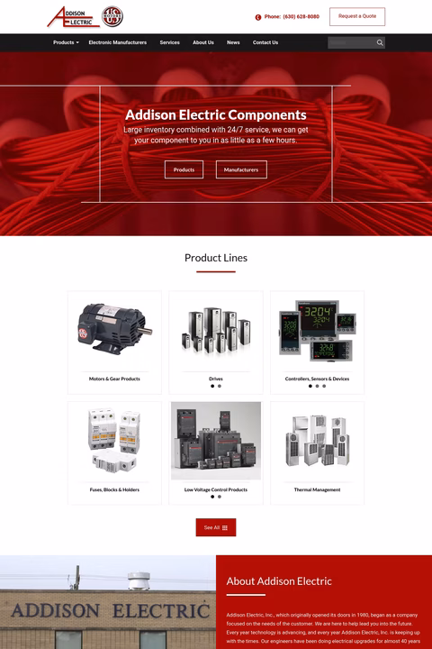 Addison-Electric Homepage 1440px