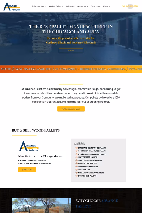Advance-Pallet-Inc Homepage 1440px