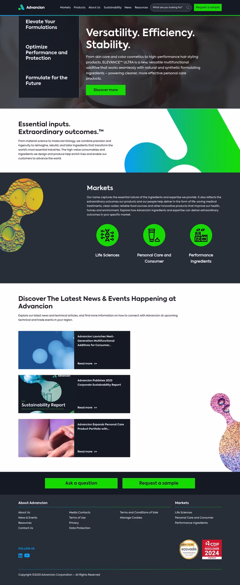 Advancion-Sciences Homepage 1440px