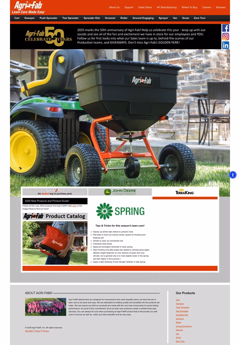 Agri-Fab Homepage 1440px