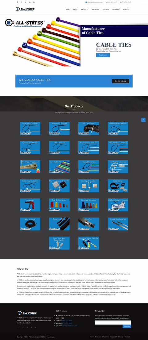 All-States-Cable-Ties Homepage 1440px