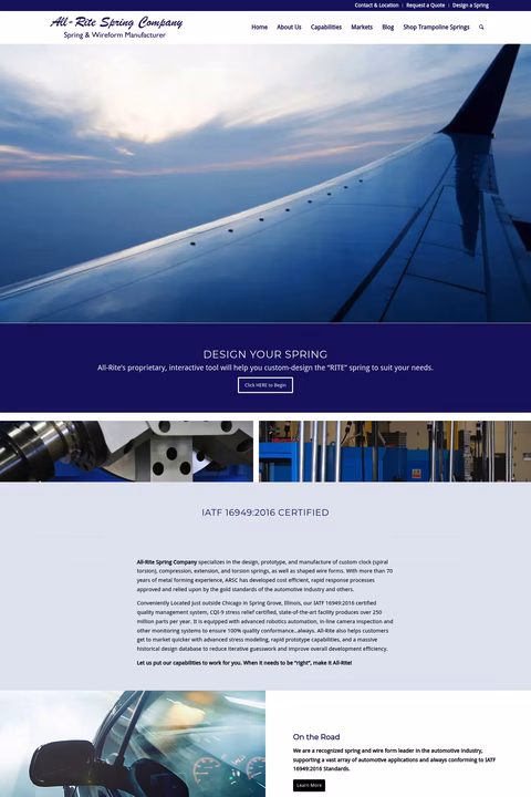 All-Rite-Spring-Company Homepage 1440px