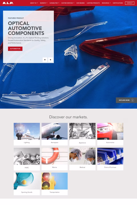 A-L-P-Lighting-Components Homepage 1440px